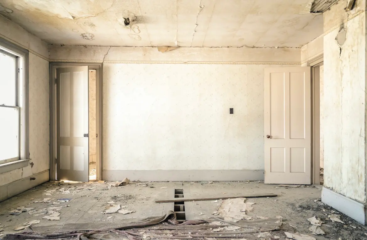 Waste disposal crew managing a cleanout project in LaSalle